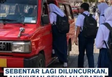 Angkutan sekolah gratis
