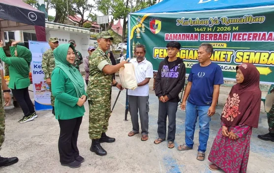 Panglima TNI Buka Bazar Murah 1447 H, Makodim 0304/Agam Ikut Berbagi