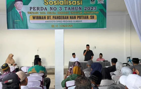 Sosialisasi Perda 3/2026, DPRD Sumbar Tekankan Perlindungan Ekonomi Perkebunan