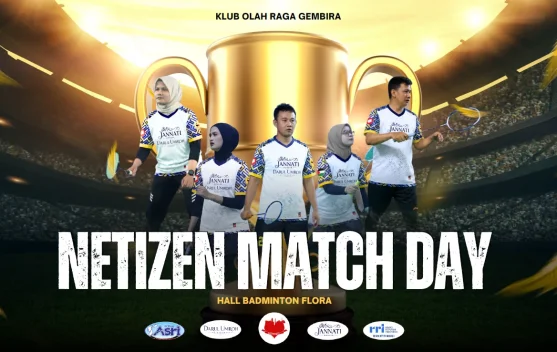 Klub Olahraga Gembira Gelar Netizen Match Day Badminton Edisi ke-4