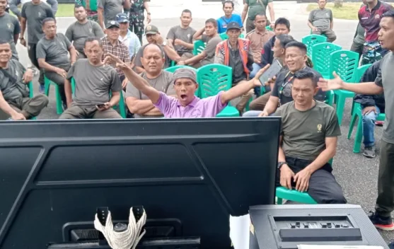 Jajaran Kodam XX/ TIB Gelar Nobar Piala Dunia 2026