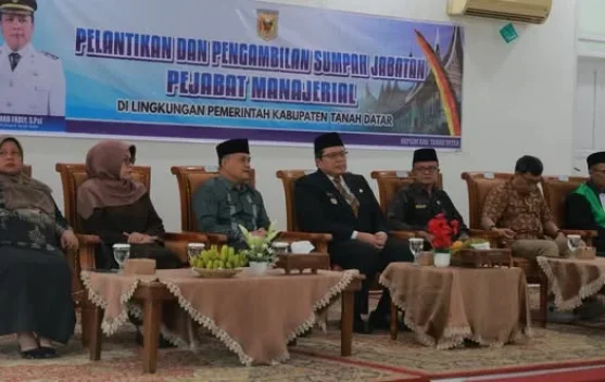 7 Pejabat Manajerial Pemkab Tanah Datar Dilantik