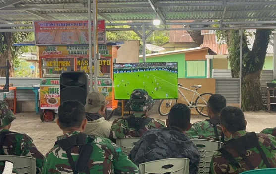 Kodim 0304/Agam Nobar Bersama Warga, Perkuat Persatuan dan Dorong Ekonomi Lokal