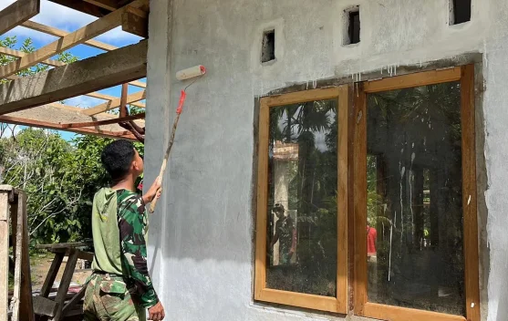 Bakti TNI AD Rampungkan Musholla Al Huda Mentawai