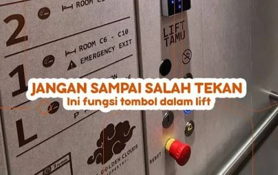 Mengenal Tombol pada Lift