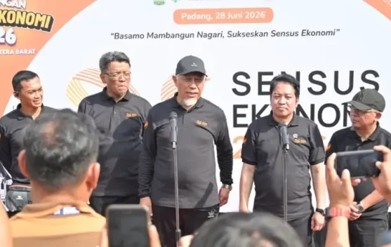 Gubernur Mahyeldi Imbau Masyarakat Sumbar Sukseskan Sensus Ekonomi 2026