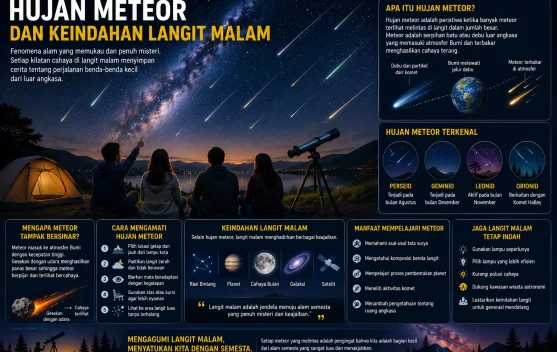Hujan Meteor dan Keindahan Langit Malam