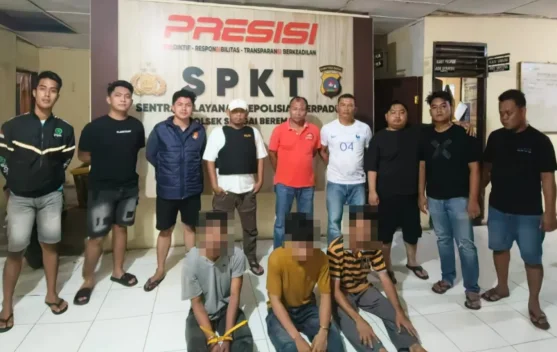 Tim Opsnal Polsek Sungai Beremas Bekuk Tiga Pelaku Pencurian Rumah di Air Bangis