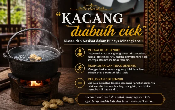 Istilah "Kacang Diabuih Ciek", Nasihat agar Tidak Merasa Paling Hebat