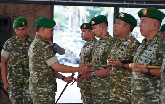 Danrem 032/Wirabraja Tekankan Integritas Saat Sertijab Danyonif 131 Braja Sakti