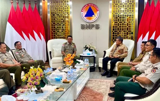 Percepatan Pembangunan Huntap Mandiri, Bupati Agam Kunjungi BNPB