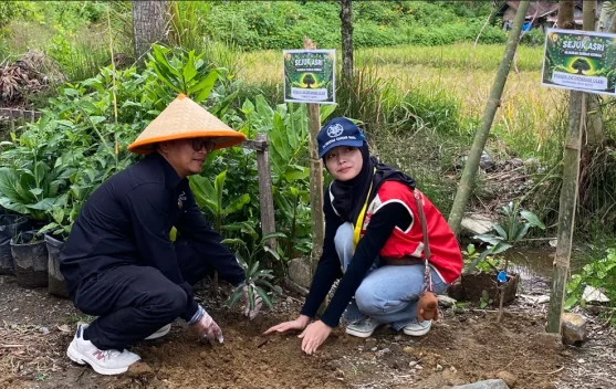 Pemerintah Polri, dan KKN UGM Tapak Koto Gelar Penghijauan di IV Koto