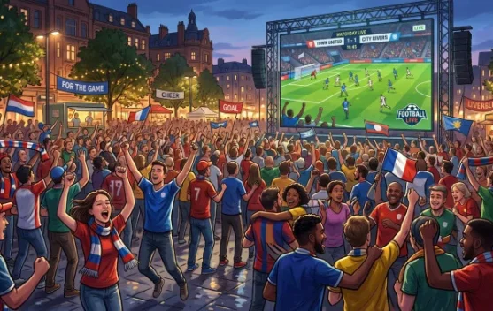 Keseruan Malam Nobar Piala Dunia