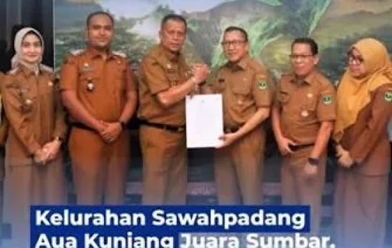 Kelurahan Sawah Padang Aua Kuniang Juara Sumbar 2026, Siap Maju ke Nasional