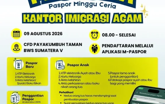 Imigrasi Agam Buka Layanan Paspor di CFD Payakumbuh