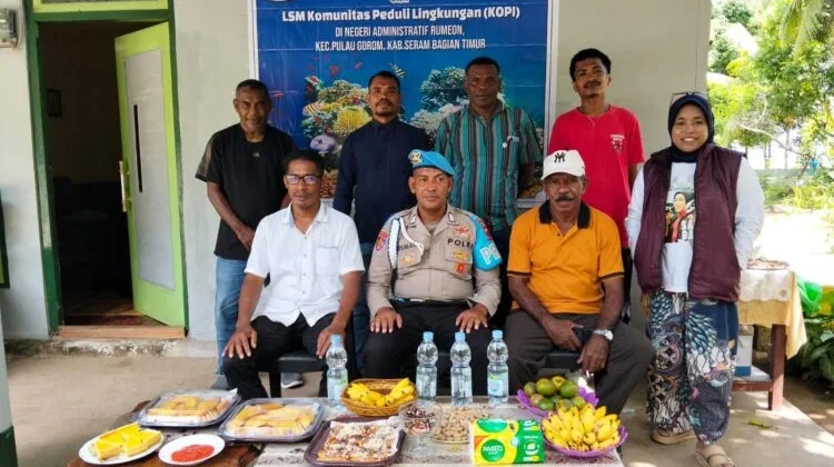 KOPI SBT Rehabilitasi Terumbu Karang Desa Rumeon, Libatkan Masyarakat & Aparat