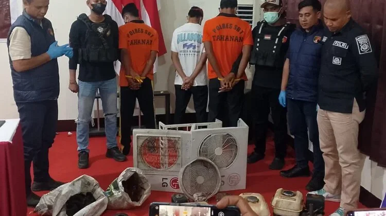 Polres SBT Tangkap 2 Pelaku Pencurian Mesin Outdoor AC, Beraksi di Empat Lokasi