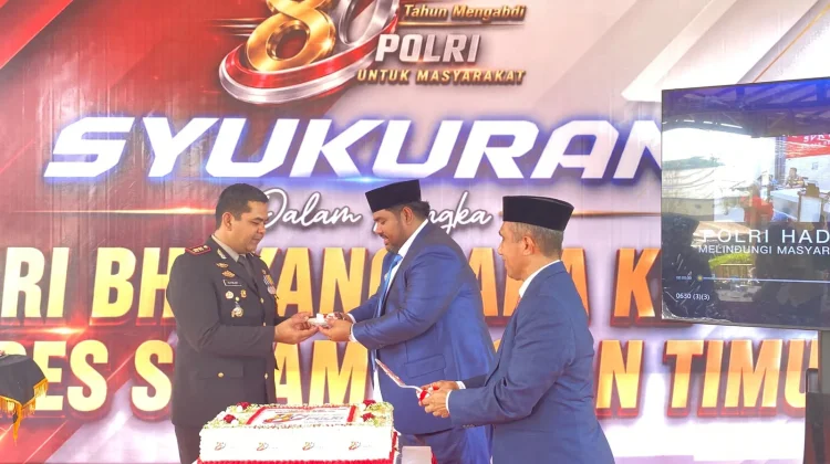 Polres SBT Resmikan Taman Lantas hingga Serahkan Bantuan Rumah di HUT Bhayangkara