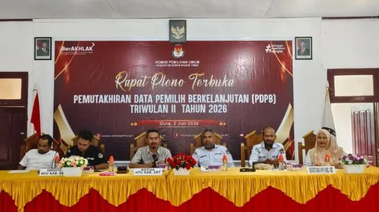 KPU SBT Tetapkan 108.658 Pemilih pada PDPB Triwulan II 2026, Perempuan Lebih Banyak