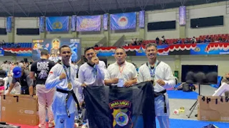 Personel Polres SBT Raih Emas di Kejurnas Taekwondo Kapolri Cup 2026