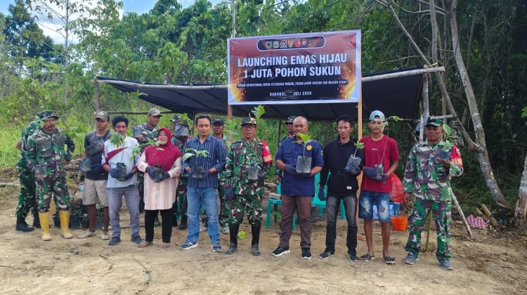 Program Emas Hijau Sejuta Pohon Sukun Kodam XV/Pattimura, 100 Anakan Ditanam di SBT