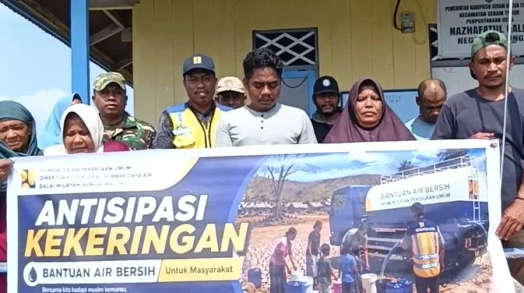 Warga Negeri Keffing Terima Bantuan Air Bersih dari BWS Maluku