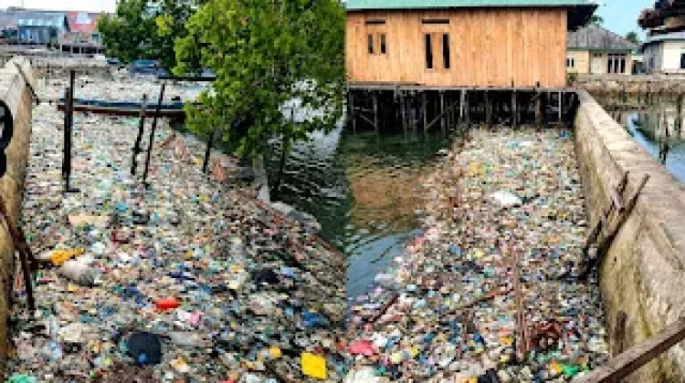 Sampah Berserakan di Pesisir Pulau Geser, Pokdarwis Desak DLH SBT Turun Tangan