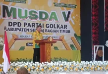 Bupati Fachri Hadiri Pembukaan Musda Golkar SBT, Ini Harapannya