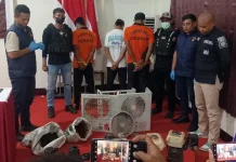 Polres SBT Tangkap 2 Pelaku Pencurian Mesin Outdoor AC, Beraksi di Empat Lokasi