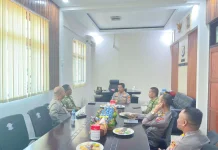 Kapolres SBT Terima Kunjungan Pabung Kodim Masohi, Perkuat Sinergi Jaga Keamanan