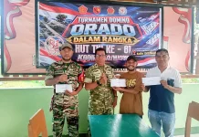 Koramil Bula Gelar Turnamen Domino Meriahkan HUT TNI ke-81, 32 Peserta Ikut Andil