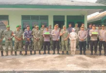 Kapolres SBT Sambangi Koramil Bula, Beri Ucapan HUT ke-81 TNI