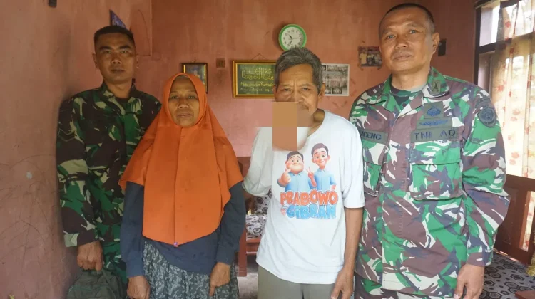 Satgas TMMD ke-127 Kodim 0617/Majalengka Kunjungi Penderita Gondok