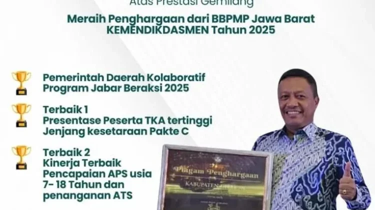 Sukses Tangani Anak Tidak Sekolah, Pemkab Cirebon Raih Penghargaan