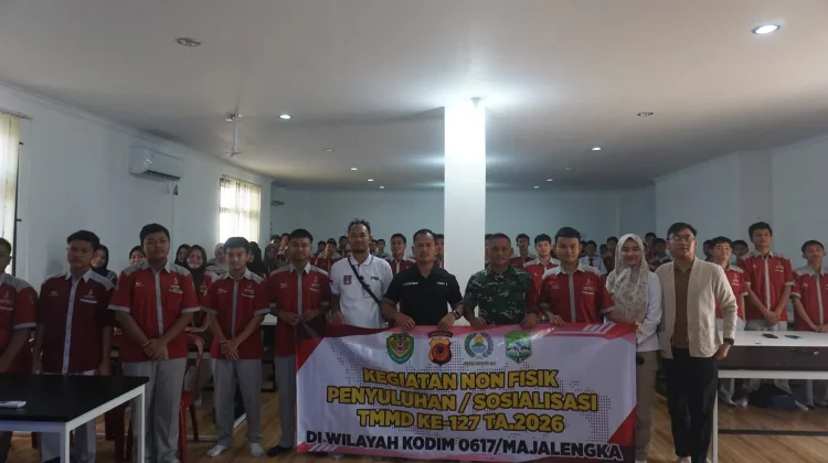 Satgas TMMD Kodim 0617 Majalengka Edukasi Bahaya Narkoba dan Judi Online