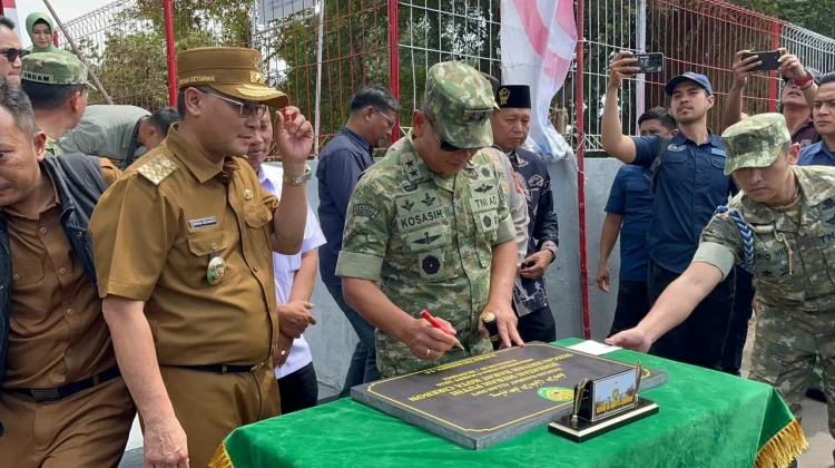 Pangdam III/Siliwangi Resmikan Jembatan Gantung Kriyan