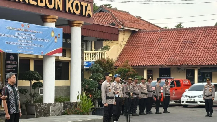 Polres Cirebon Kota Gelar Apel Pasukan Operasi Ketupat Lodaya 2026