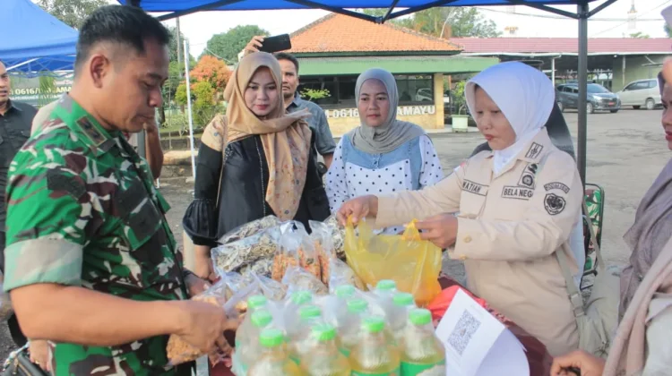 Kodim 0616 Indramayu Gelar Bazar Ramadan