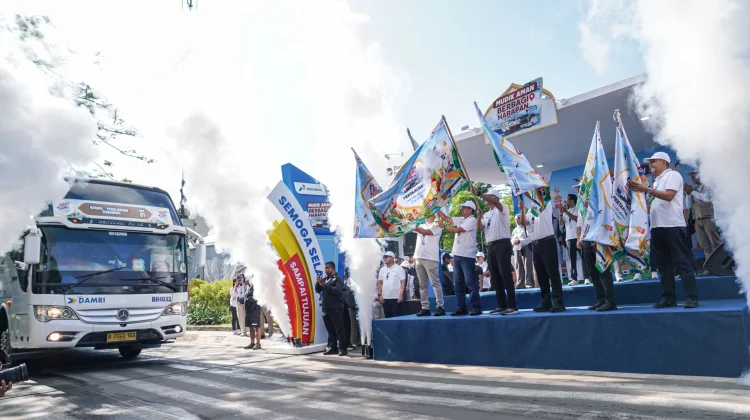 Pertamina Berangkatkan Mitra Ojol Mudik Gratis Bareng MyPertamina