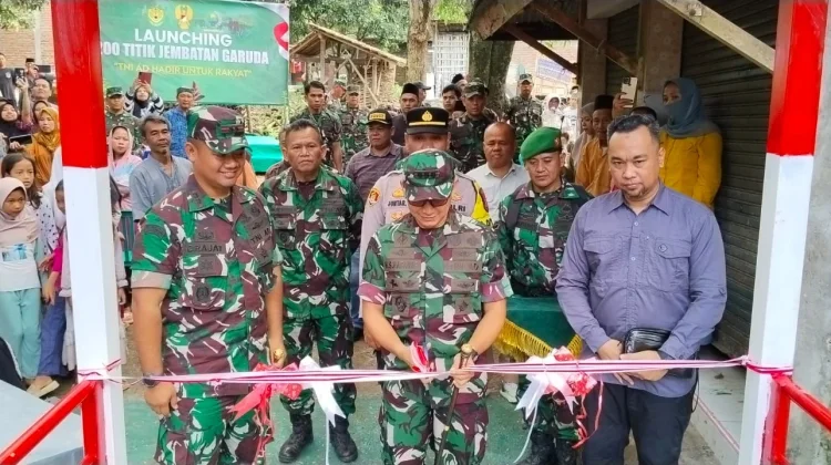Danrem 063 SGJ Resmikan Jembatan Perintis Garuda Sumurwuni