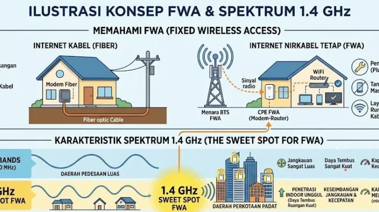 Mengenal Gelombang 1,4 GHz pada Layanan 5G FWA IRA