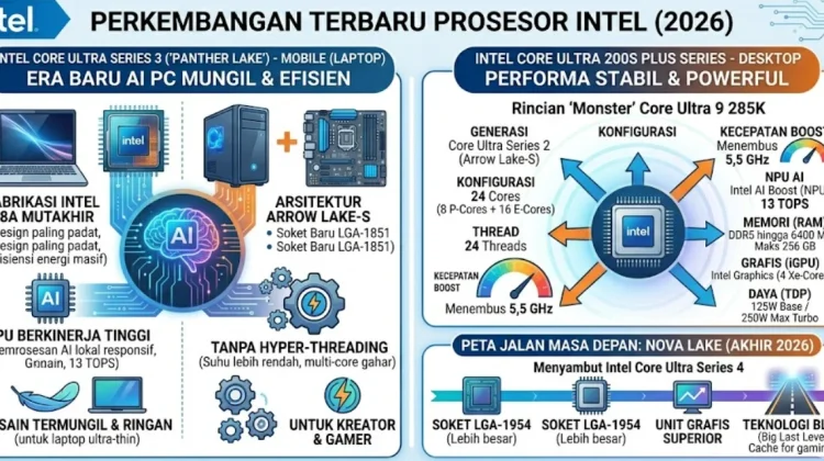 Intel Pimpin Era Baru AI PC 2026 dengan Core Ultra Series 3 dan Core Ultra 200S Plus