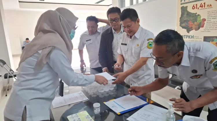 Mendadak, BNN Kuningan Tes Urine Puluhan Pejabat Pemkab