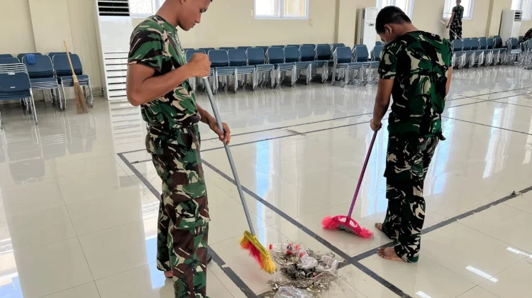 Ratusan Personel TNI Bersihkan Asrama Haji jelang Haji 2026