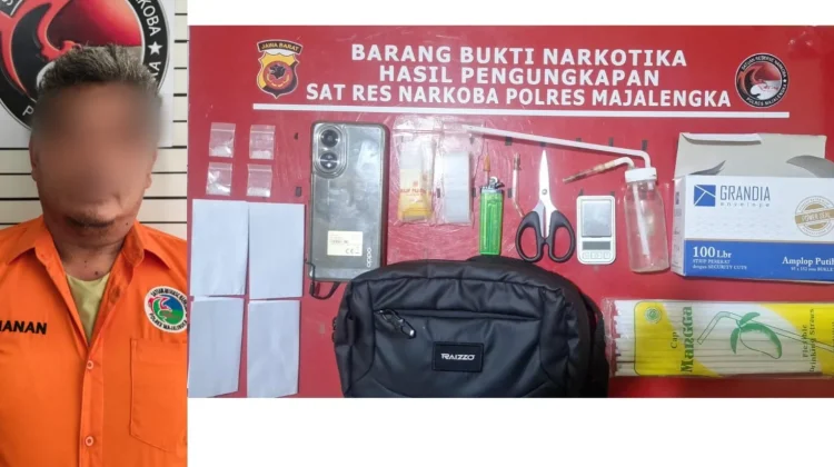 Polisi Tangkap Pria Terduga Pengedar Narkoba di Majalengka