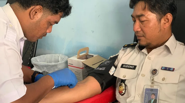 Lapas Indramayu Gelar Donor Darah Hari Bakti ke-62
