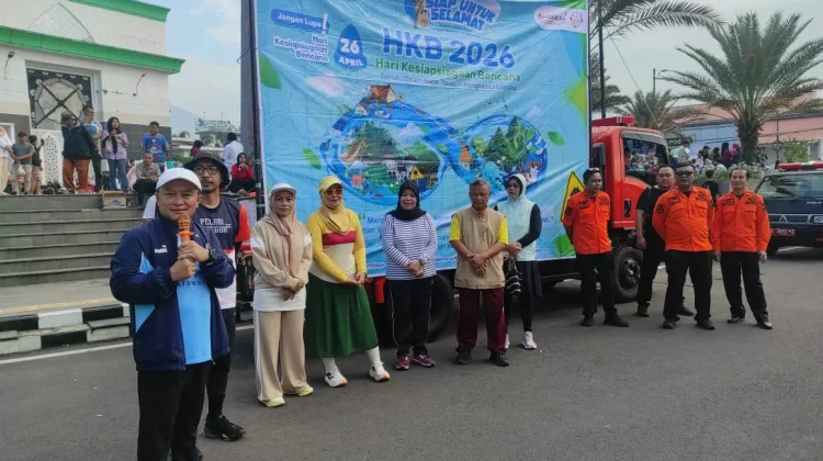 Cegah Banjir, BPBD Kuningan Edukasi Warga lewat Aksi Bersih CFD