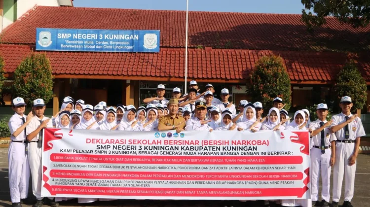 Satgas Siswa Jadi Garda Depan Lawan Narkoba di Kuningan