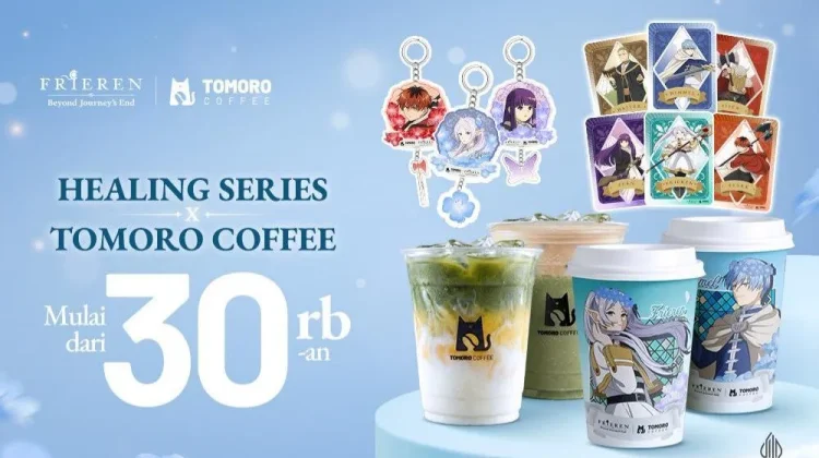 Tomoro Coffee Rilis Varian "Healing Series", Kolaborasi dengan Anime Frieren