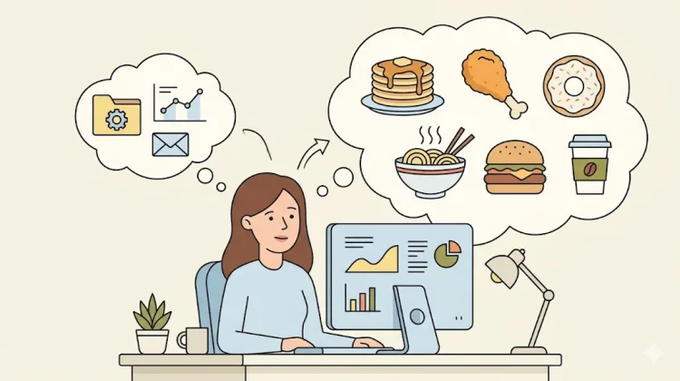 Lagi Fokus Kerja, Pikiran Justru Lari ke Makanan